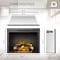 Edendirect 35'' Electric Fireplace Insert, Remote Control, Adjustable Flame Brightness, 750W/1500W EF264A - alternate 6